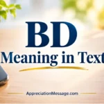 BD Meaning in Text